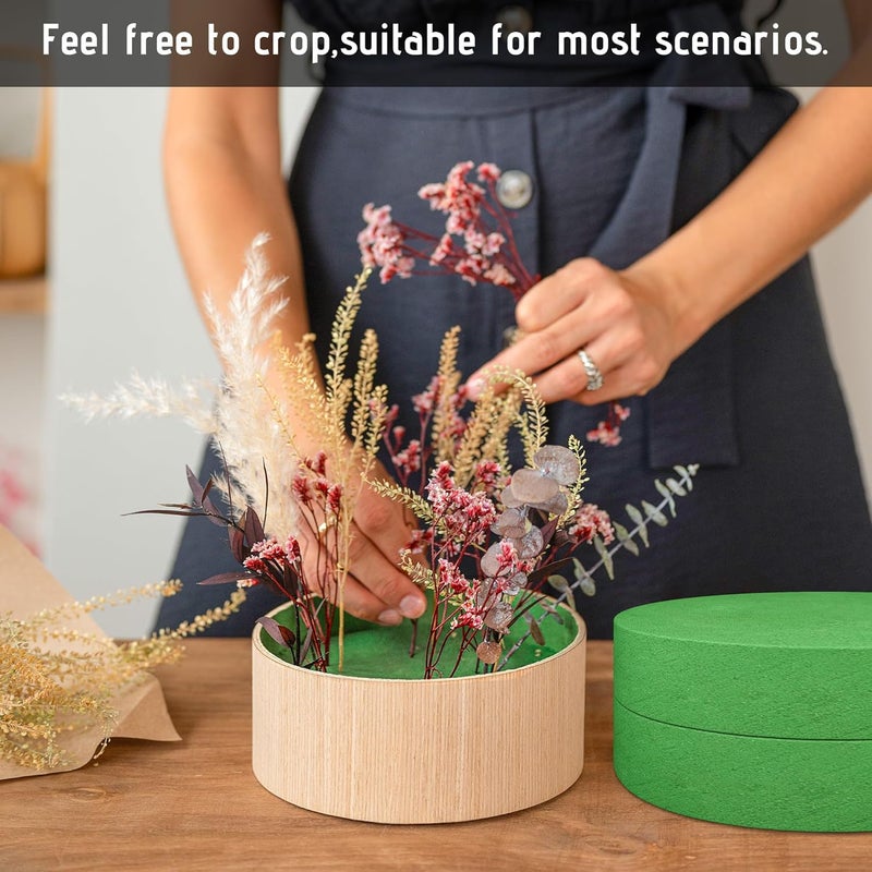 Max Shape Round Floral Foam Blocks,Large Dry Floral Foam for Artificial Flowers,Craft Project,Wedding Aisle Flowers,Arty Decoration 6 Pack (9.84'') - Image 4